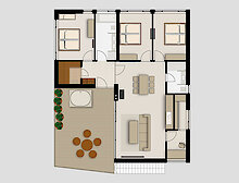 Grundriss - Premium-Chalets
